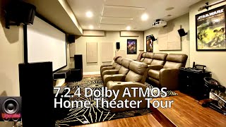 Home Theater Tour 7.2.4 Dolby ATMOS 120 Inch (2020)