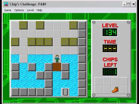 Chips Challenge - 47 -   Pain = blisters