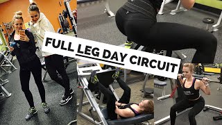 BIGGER ROUNDER GLUTES - FULL LEG DAY CIRCUIT | Bikini Prep 4