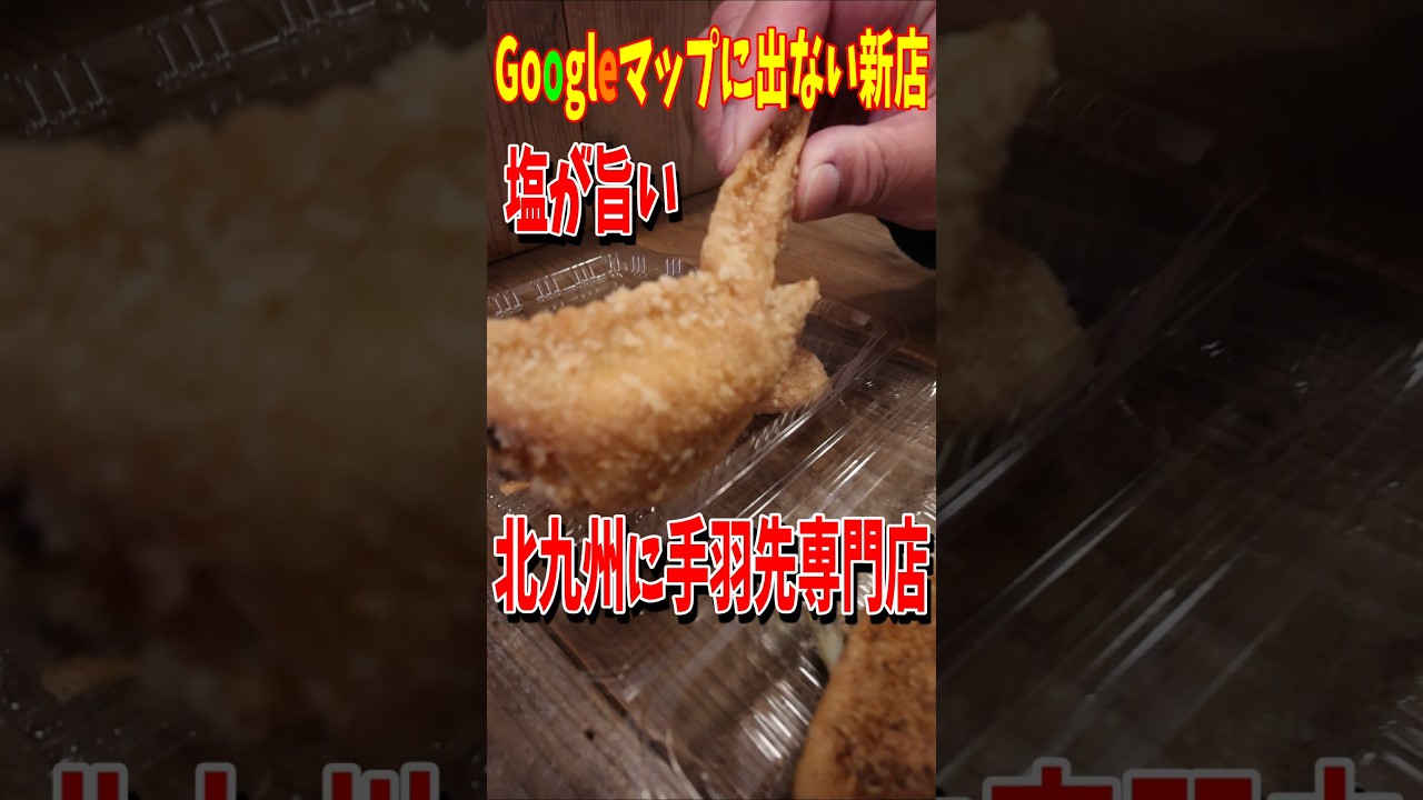 【北九州グルメ】Googleマップに出ない新店！塩が旨い手羽先専門店！