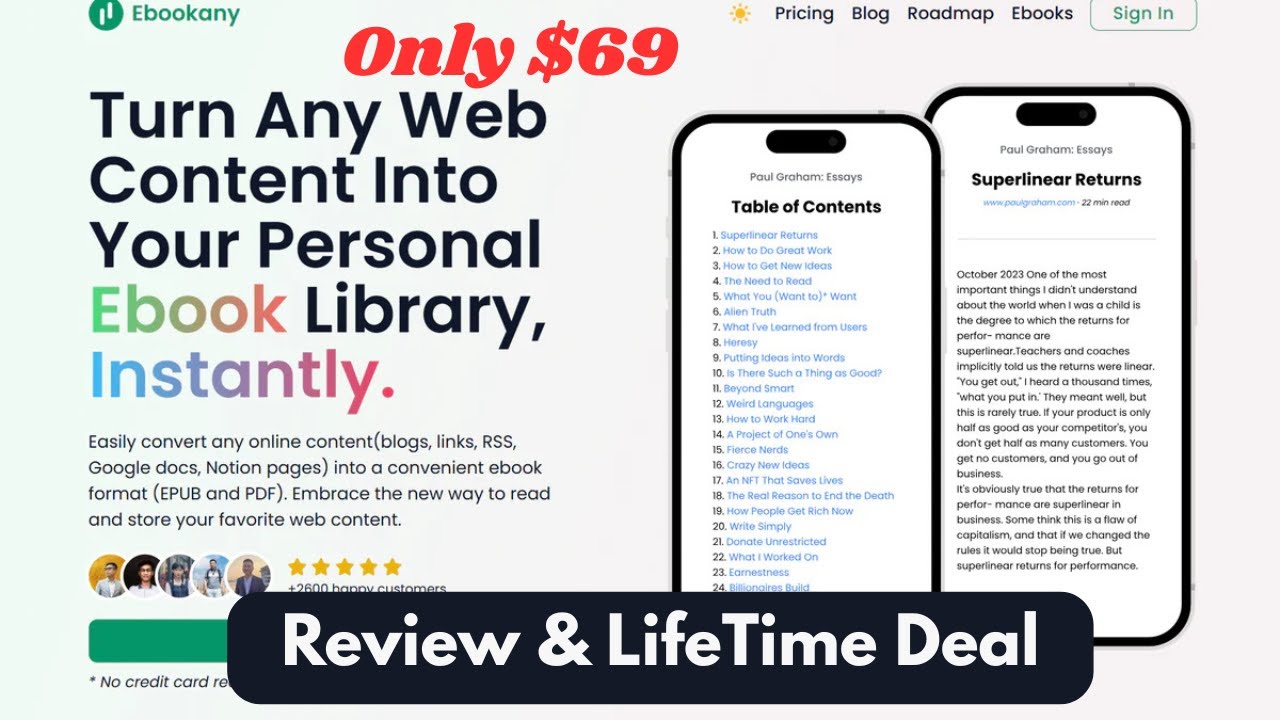 Ebookany Lifetime Deal – Best eBook Creator & Publisher Tool