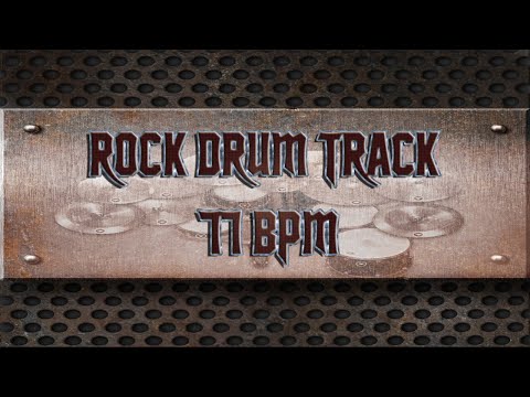 Slow Rock Drum Track 77 BPM | Preset 2.0 (HQ,HD)