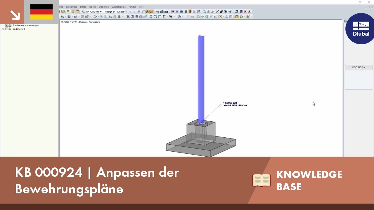 KB 000924 | Anpassen der Bewehrungspläne