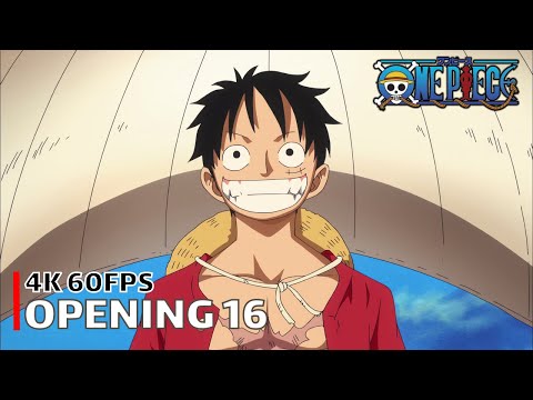 One Piece - Opening 16 【Hands Up!】 4K 60FPS Creditless | CC