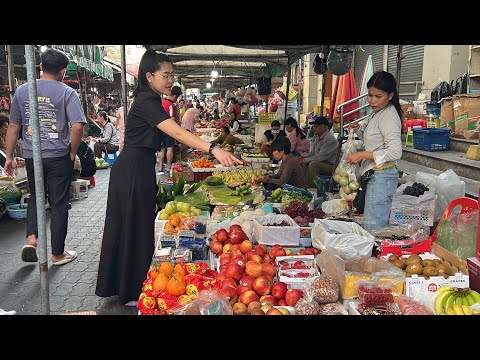 Best Cambodian Fresh Food & Daily Street Market Show - Phnom Penh Daily Food tour 