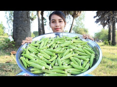 Yummy cooking BBQ pork with lady finger recipe - Cooking skill