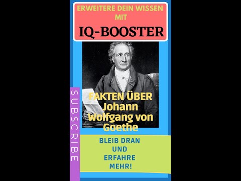 FAKTEN ÜBER JOHANN WOLFGANG VON GOETHE! WISSENSWERT STUDIEREN, WISSEN TIPPS UND TRICKS #shorts