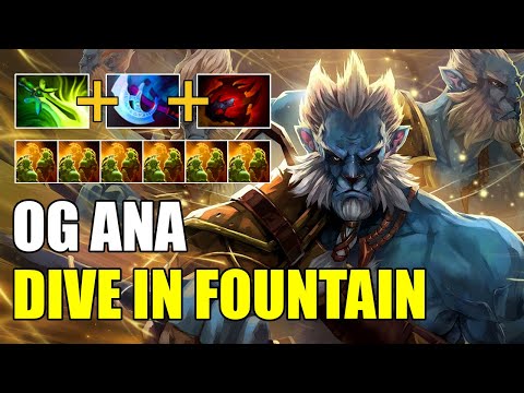 OG Ana Dive in Fountain with Phantom Lancer | DPC 2021 | Dota 2 Gameplay