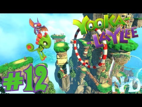Let's Play Yooka-Laylee (pt12) Tribalstack Tropics - Sky Obstacle Course