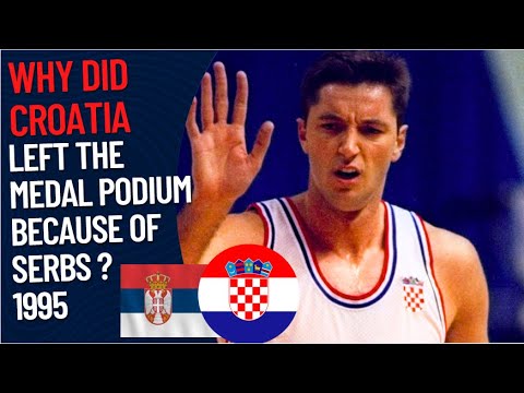 Why Did Croats left Medal Podium Because of Serbs? | EuroBasket 1995
