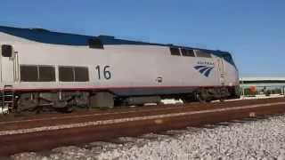 preview picture of video 'Amtrak 97 at Dania with nice SHC'