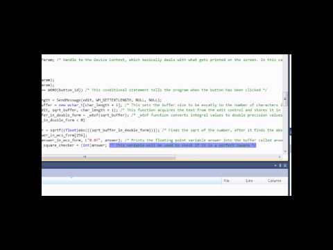 Visual C++ 2010 Win32 GUI Tutorial: Imaginary Numbers Calculator (Part 3)