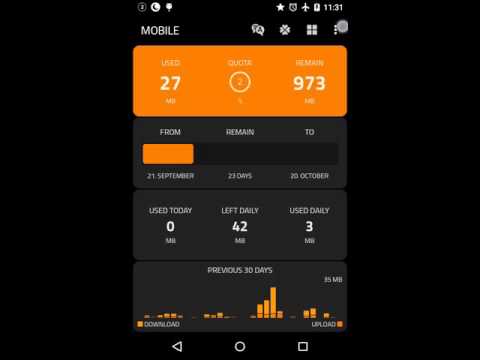 Data counter and speed meter Video