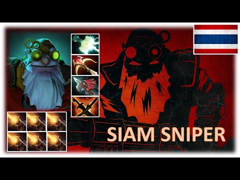 [Dota 2 Sniper] SIAM Sniper | THAILAND | 0 DEAD with CRAZY KILLS | Mid Lane