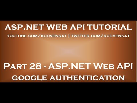 ASP NET Web API google authentication
