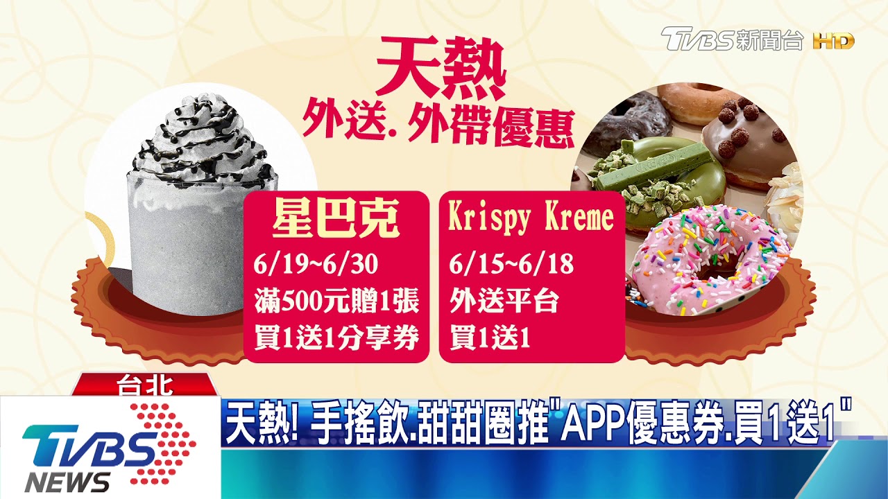 天熱!手搖飲、甜甜圈推「APP優惠券、買1送1」