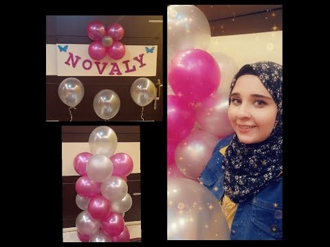 طريقة عمل ديكور بلالين بأقل تكلفة