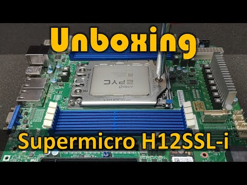 Supermicro H12SSL-i Motherboard with EPYC 7443P  24-core CPU #amd #epyc #supermicro #server