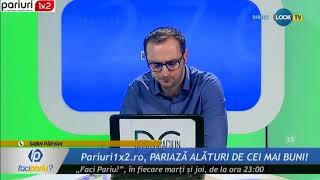 „Faci Pariu”: 17 ponturi si o cota de 2 propuse de Sabin Pirvan