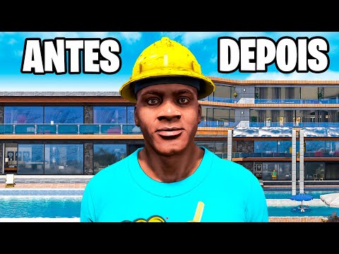 AS REFORMAS DA MANSÃO DO FRANKLIN NO GTA 5 - O FILME