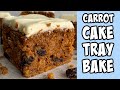 Carrot Cake Tray Bake! Recipe #Shorts