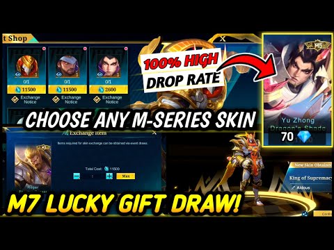 DRAW TEST!! M7 LUCKY GIFT INSANE DROP RATE (100% WORTH IT)! - MLBB