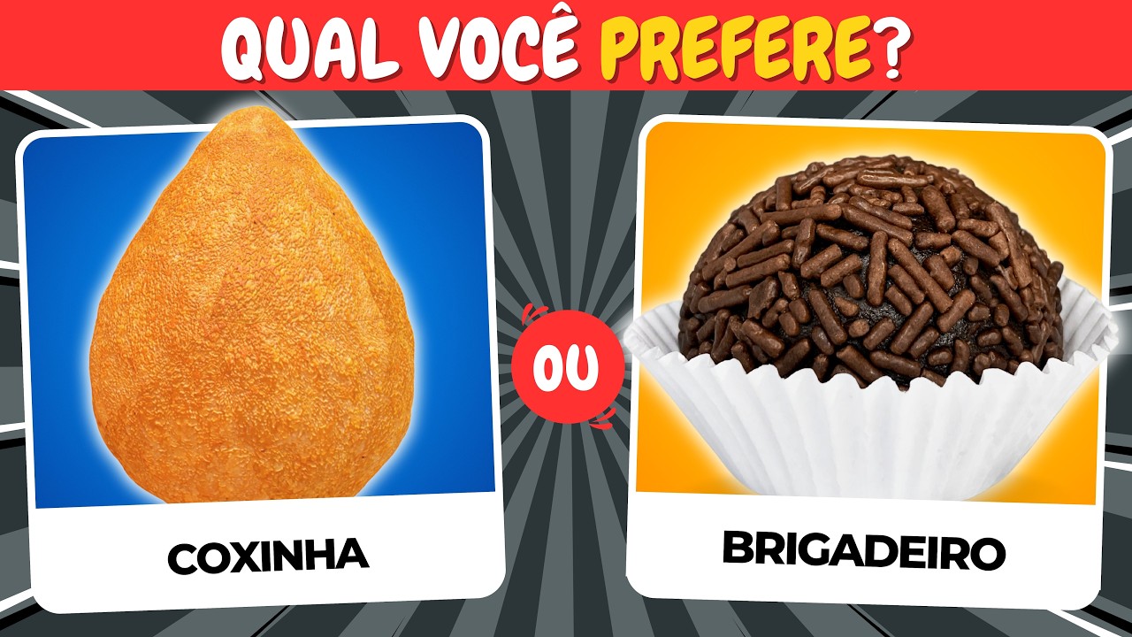Qual Você Prefere? - Edição COMIDA 🍕 - Quiz Plus