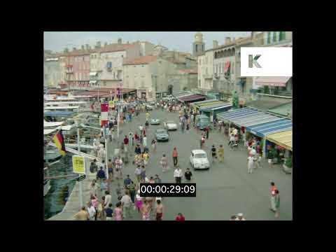 1960s, 1970s, St Tropez Harbour, HD from 35mm | Kinolibrary