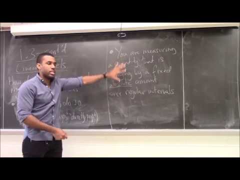 Math 1203-R03 Lecture 4 - Linear Models; Interpreting Slope; Exponential Models