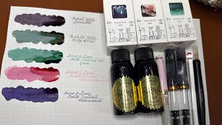 🌸Inking some pens, Ink swatching and new ink!🌸