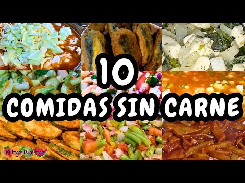 ✅️10 COMIDAS SIN CARNE #mihogardulcehogar #viral #cuaresma #receta #fyp #parati