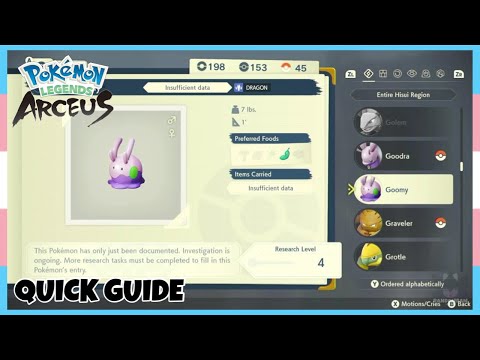 Where To Catch Goomy *Crimson Mirelands* In Pokemon Legends Arceus | Location Quick Guide