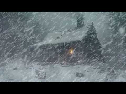 Blizzard Sounds for Sleep, Relaxation & Staying Cool | Snowstorm Sounds & Howling Wind in the Forest