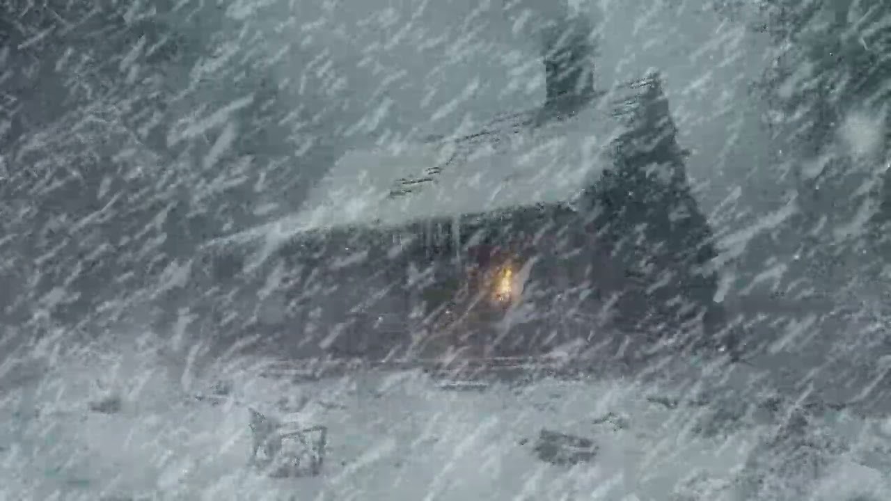Blizzard Sounds for Sleep, Relaxation & Staying Cool | Snowstorm Sounds & Howling Wind in the Forest