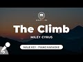 The Climb - Miley Cyrus (Male Key - Piano Karaoke)