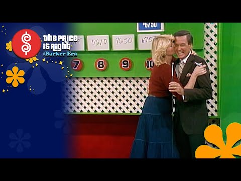 Excited Contestant Kisses Bob Barker When She Wins TEN CHANCES! - The Price Is Right 1983