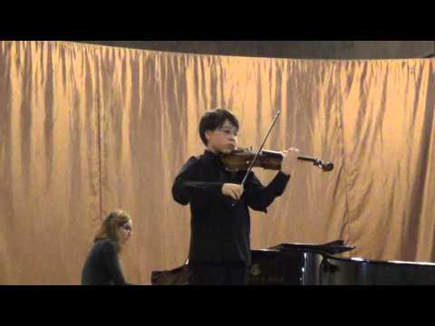 eMuse competition video   Damian Radu Florescu,violin,  11 years old, Romania