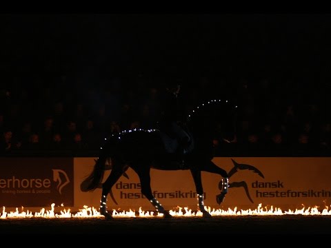 Grand Prix Freestyle on fire. Anna Blomgren & Donna Summer. Herning Horse Show 2017.