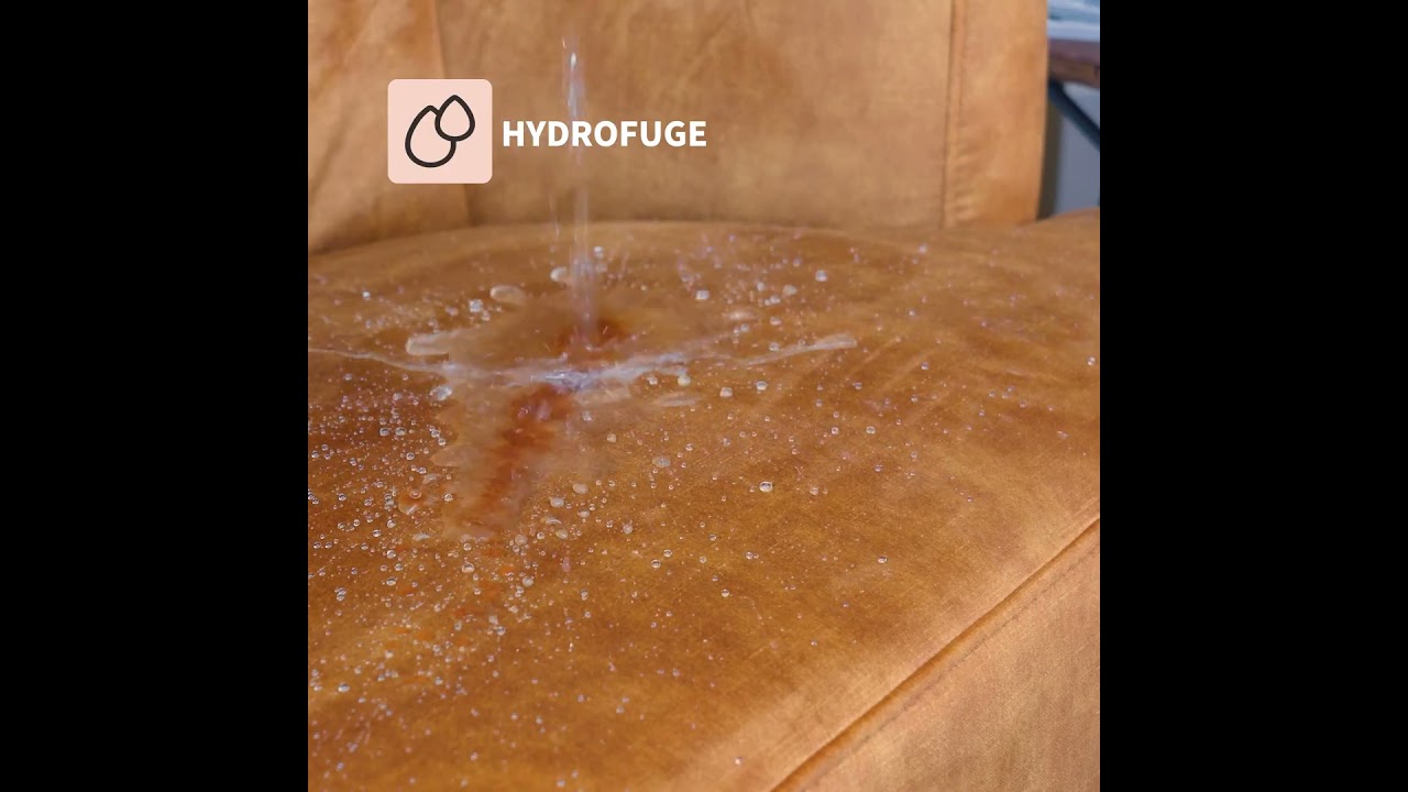 Fauteuil velours Billy anthracite