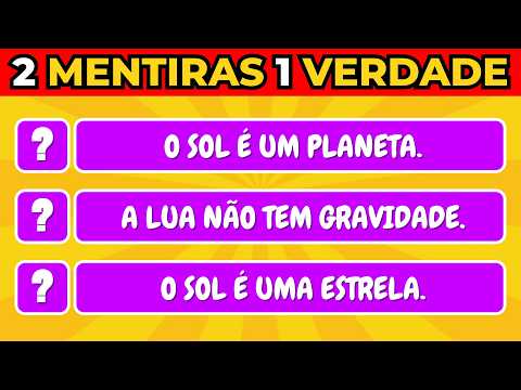 🤯 2 Mentiras e 1 Verdade | Desafio da Verdade ✅ | Detona Quiz
