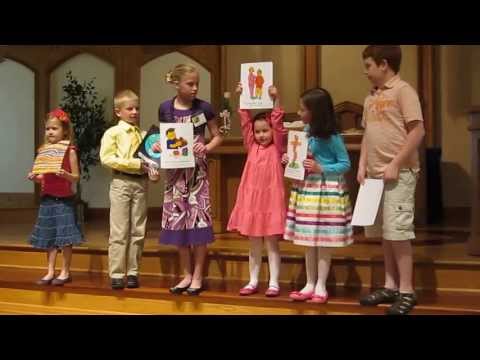The Lord's Prayer illustrated by First Presbyterian Youth