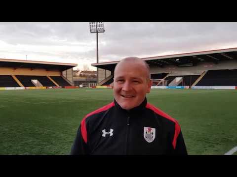 Gus MacPherson wishes the boys good luck