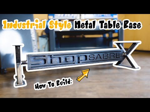 Industrial Style Metal Table Base – Live Edge Table Projectvideo thumb