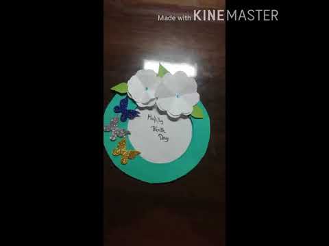 Beautiful Handmade Birthday card/Birthday card idea-DIY GREETING cards for birthday