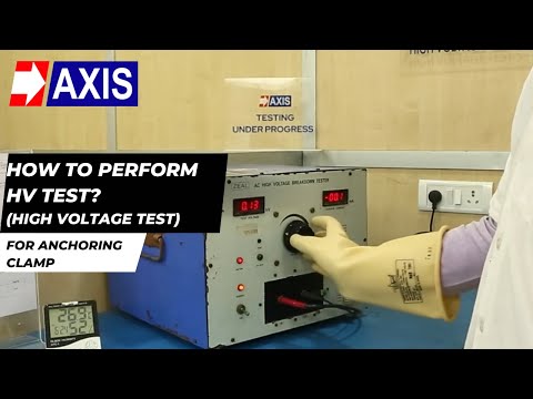 YouTube video summary: How to Perform HV Test (High Voltage Test) for Anchoring Clamp?