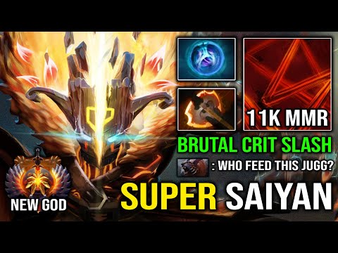 NEW 11K MMR Super Saiyan Juggernaut First ITEM Battle Fury Nonstop Crit Slash vs Carry Ursa Dota 2