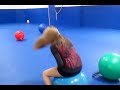 Girl Bouncy On Blue Hopper Ball 66