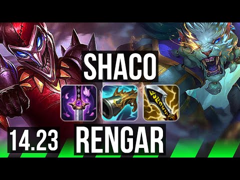 SHACO vs RENGAR (JGL) | Legendary | KR Diamond | 14.23