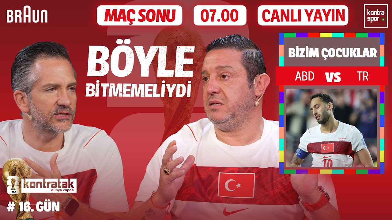 🔴 CANLI | Türkiye - ABD Maç Sonu | Nihat Kahveci, Nebil Evren | Kontratak Dünya Kupası