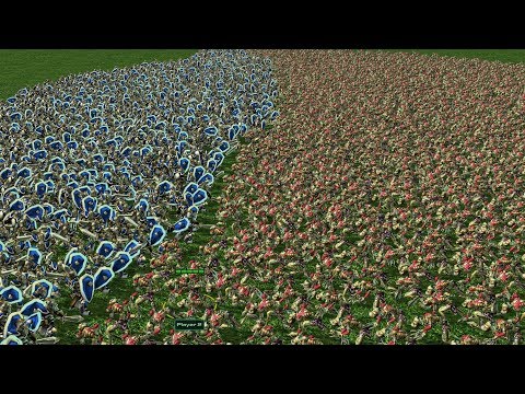 1000 FOOTMEN vs 2000 GHOULS - WarCraft 3 MOD (StarCraft 2)